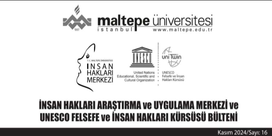 İnsan Hakları Araştırma ve Uygulama Merkezi ve UNESCO Felsefe ve İnsan Hakları Kürsüsü Bülteni